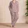 Dusty Rose Leopard Spots for Cozy Summer Nights and Relaxing Evenings Satin Pajamas Set - 4