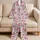Pink Hearts And Whimsical Butterflies For Cozy Summer Lounging Satin Pajamas Set - 5