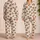 Cute Brown Bear Faces and Soft Taupe Stripes for Cozy Spring Mornings at Home Satin Pajamas Set - 2