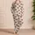 Cute Brown Bear Faces and Soft Taupe Stripes for Cozy Spring Mornings at Home Satin Pajamas Set - 4