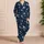 Celestial Moons and Planets for Dreamy Nighttime Lounging and Relaxation Satin Pajamas Set - 4
