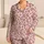 Dusty Rose Leopard Spots for Cozy Romantic Evenings and Relaxed Lounging Satin Pajamas Set - 1