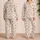 Ivory Rose Bouquets And Ribbon Bows For Cozy Evening Lounging And Relaxed Weekends Satin Pajamas Set - 2