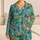 Spotted Wildcats and Garden Blooms for Cheerful Summer Lounging at Home Satin Pajamas Set - 1
