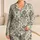 Vintage Teal Damask Botanical Motifs for Relaxed Summer Lounging and Gift Giving at Home Satin Pajamas Set - 1