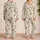 Tiny Rosebud Blooms for Soft Summer Mornings and Cozy Slow Living Gifts for Her Satin Pajamas Set - 2