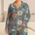 Ivory Daisy And Coral Flower Blooms For Fresh Everyday Relaxation Satin Pajamas Set - 1