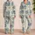 Blue Marine Life and Seashells for Relaxing Coastal Vacation Days by the Sea Satin Pajamas Set - 2