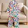 Colorful Hearts for Cozy Valentine Lounging and Sweet Everyday Moments Satin Pajamas Set - 5