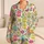 Colorful Easter Eggs and Florals for Springtime Celebrations and Seasonal Style Satin Pajamas Set - 1