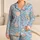 Starfish And Seashells For Relaxed Coastal Days By The Shore Or At Home Satin Pajamas Set - 1