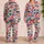 Red White and Blue Stars and Hearts for Festive Summer Lounging and Holiday Gifting Satin Pajamas Set - 2