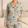 Watercolor Pink And Blue Wildflowers For Relaxed Everyday Lounging And Cozy Evenings Satin Pajamas Set - 1