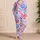 Pink And Periwinkle Heart Motifs for Cozy Romantic Lounging and Sweet Gift Giving Satin Pajamas Set - 4