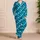 Luminous Teal Mermaid Scales for Coastal Getaways and Relaxed Weekend Style Gifts Satin Pajamas Set - 4