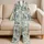 Marine Life and Seashells for Relaxed Summer Getaways and Coastal Living for Women Satin Pajamas Set - 5