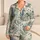Marine Life and Seashells for Relaxed Summer Getaways and Coastal Living for Women Satin Pajamas Set - 1