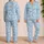 Scattered Cloud-Surfer Kittens for Cozy Spring Mornings and Relaxed Cat Lover Lounging Satin Pajamas Set - 2