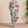 Watermelon Wedges and Pink Petals for Fresh Summer Lounging and Beach Days Satin Pajamas Set - 4