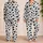 Black and White Heart Motif for Cozy Valentine Nights and Everyday Romance Satin Pajamas Set - 2