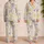 Playful Pastel Dinosaurs and Rainbows for Cozy Springtime Lounging and Gift Giving Satin Pajamas Set - 2
