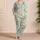 Watercolor Clownfish And Sea Jelly Ocean Life For Relaxing Coastal Evenings Satin Pajamas Set - 4