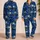 Swirling Midnight Sky Mountain Village for Cozy Stargazing Nights and Nature Lovers Satin Pajamas Set - 2
