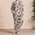 Cranberry Berry And Green Leaf Motif For Sweet Everyday Lounge Style Satin Pajamas Set - 4