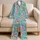 Colorful Quilted Patchwork Squares for Cozy Weekends and Relaxed Home Style Satin Pajamas Set - 5