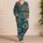 Traditional Floral Patchwork for Colorful Relaxed Evenings and Cozy Lounging Satin Pajamas Set - 4