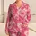 Rose Pink Tie-Dye Hearts for Cozy Weekend Lounging and Romantic Gift Giving Moments Satin Pajamas Set - 1
