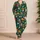 Pineapple Hibiscus Tropical Leaves for Sunny Beach Escapes and Island Getaways All Year Satin Pajamas Set - 4