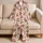 Cute Brown Bears With Pink Hearts for Cozy Everyday Lounging and Sweet Gift Giving Satin Pajamas Set - 5
