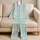 Pastel Candy Sprinkles for Sweet Spring Lounging and Cheerful Everyday Comfort Style Satin Pajamas Set - 5