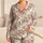 Watercolor Rose And Sage Floral Blooms For Relaxed Cozy Evenings At Home Satin Pajamas Set - 1