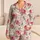 Fuchsia Watercolor Roses for Cozy Romantic Evenings and Thoughtful Gifts Satin Pajamas Set - 1