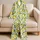 Fresh Lemon and Green Leaf Motifs for Relaxed Summer Lounging at Home for Women Satin Pajamas Set - 5