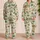 Tropical Palm Toucan Crab and Citrus Haven for Relaxed Coastal Resort Escape Days Satin Pajamas Set - 2
