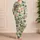 Tropical Palm Toucan Crab and Citrus Haven for Relaxed Coastal Resort Escape Days Satin Pajamas Set - 4