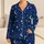 Cobalt Moon And Constellation Motifs For Cozy Stargazing Nights At Home Satin Pajamas Set - 1