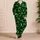 Emerald Botanical Leaves for Relaxed Lounge Evenings and Cozy Everyday Comfort at Home Satin Pajamas Set - 4