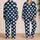 Navy And Ivory Polka Dots For Relaxed French-Inspired Lounging At Home For Women Satin Pajamas Set - 2