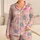 Pastel Cherry Blossom Plaid for Cozy Lounging and Relaxed Evenings at Home for Women Satin Pajamas Set - 1