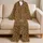 Classic Leopard Spots for Cozy Nights and Relaxed Everyday Lounging at Home for Women Satin Pajamas Set - 5