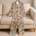 Watercolor Christmas Treats and Gingerbread for Cozy Winter Holiday Home Lounging Satin Pajamas Set - TOB0-I_B-1