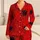 Black Widow Spiders for Cozy Nights and Spooky Season Gifts Satin Pajamas Set - 1