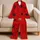 Black Widow Spiders for Cozy Nights and Spooky Season Gifts Satin Pajamas Set - 5