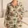 Golden Palm Fronds for Breezy Summer Lounging and Relaxed Tropical Getaways for Her Satin Pajamas Set - 1