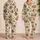 Golden Palm Fronds for Breezy Summer Lounging and Relaxed Tropical Getaways for Her Satin Pajamas Set - 2