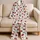 Red Ladybug Hearts And Snails For Cozy Indoor Evenings And Relaxed Lounging Satin Pajamas Set - 5